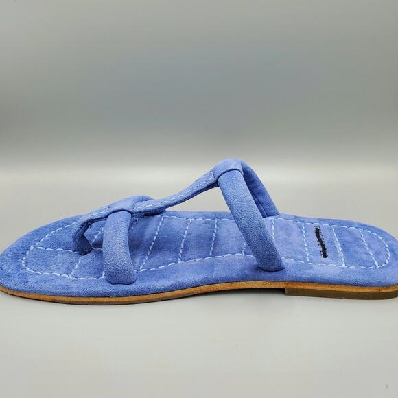 Free People Suede Hadden Sandal Size 6 and 6.5 in Lapis Blue - Picture 6 of 8